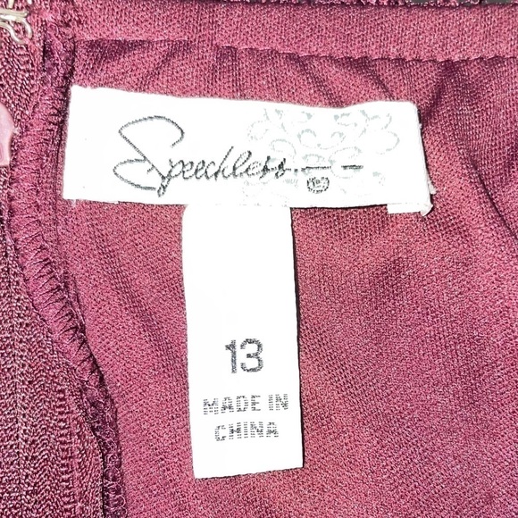 Speechless Strapless Sequins Rhinestones Detail Dress Size 13 - Picture 6 of 10